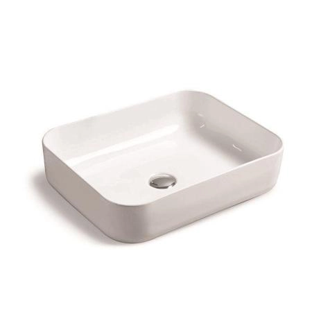 Раковина SantiLine SL-1051 50x40 на столешницу керамическая Белый