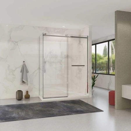Душевой уголок Vincea Como Soft VSR-1CS1014CL, 1400*1000, хром, стекло прозрачное