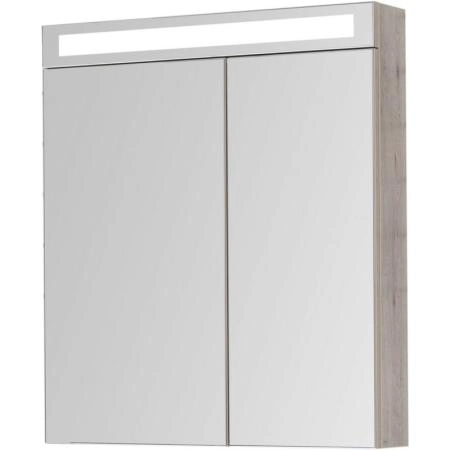 Шкаф-зеркало Dreja MAX 70 с LED-освещением, дуб кантри