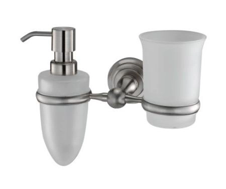 Дозатор WasserKraft Ammer K-7089 и стакан хром матовый