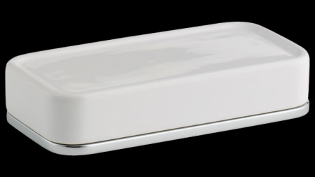 Bagno&Associati Altissima мыльница 140x70x30h мм, настольная, керамика белая, цвет хром