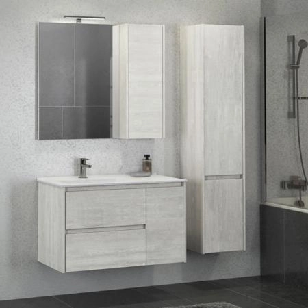 Шкаф-колонна Comforty Бремен-35 дуб белый