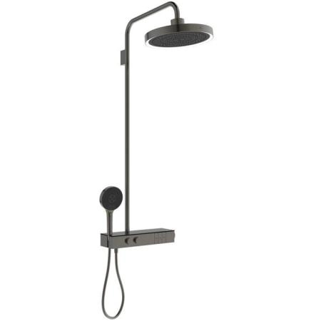 Ideal Standard Solos Душевая система, с термостатическим смесителем для душа, держатель для лейки, верхний душ 33см., ручная душевая лейка, шланг 175см., цвет: PVD Magnetic Grey (Магнит)