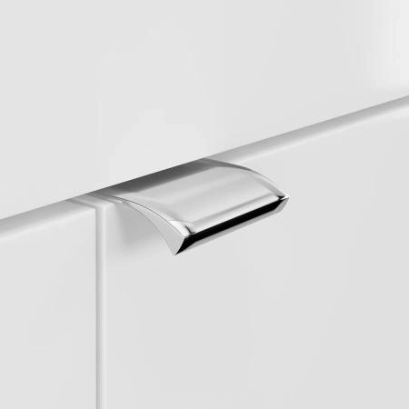 Kerama Marazzi Lato Тумба подвесная с раковиной, 49.5х27х55см., с дверцей, цвет: белая глянцевая