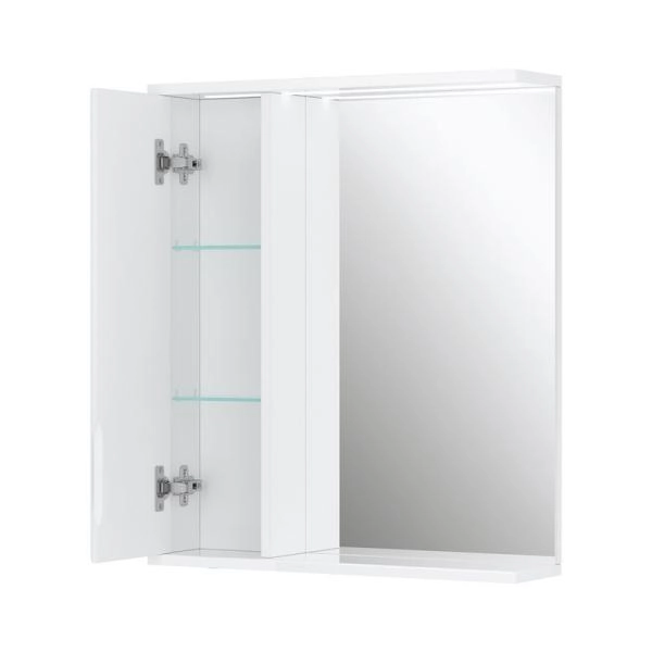 Зеркало-шкаф с LED подсветкой Volna Joli 60 левое (белый)