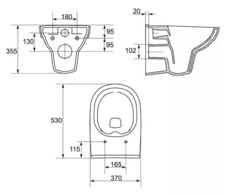 Унитаз Cersanit S-MZ-CITY-COn-S-DL-w CITY NEW CLEAN ON белый подвесной безободковый , сидение дюропласт тонкое микролифт