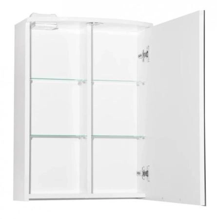 Зеркальный шкаф Style Line Elfante Жасмин 2 500/С, Люкс белый с подсветкой