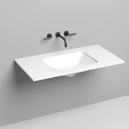 Salini Столешница 100х50х1.5 cм, из материалов S-Stone, цвет: белый матовый