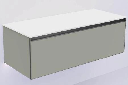 QUATRO 1 120CM тумба Boheme LUNA профиль ANTHRACITE + внутр. подсв. 790-M1-120-L-A-LED