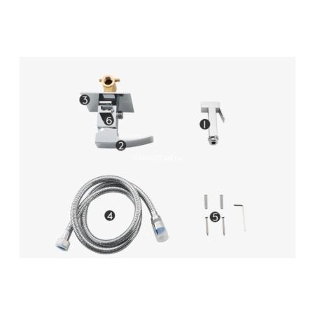 Гигиенический  душ Gappo G7207-1 встраиваемый, хром