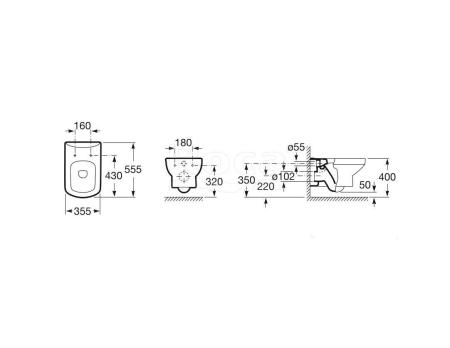 Унитаз Roca Dama Senso 346517000 подвесной