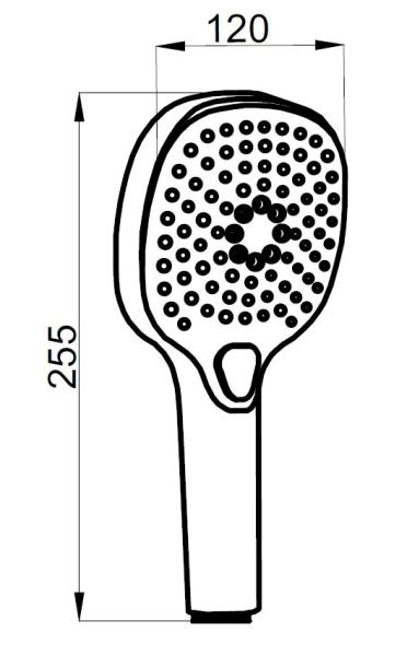 Душевой набор Azario NEVO душевая лейка, шланг, штанга, цвет белый (AZ-157820226)