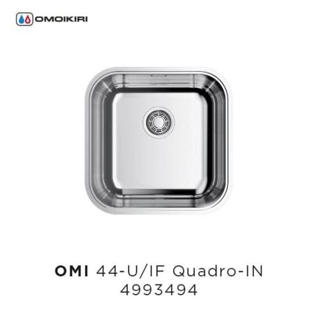 Кухонная мойка Omoikiri Omi 44-U/IF-IN 4993494 Quadro нержавеющая сталь