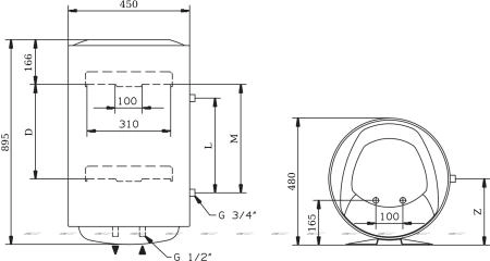 Водонагреватель Ariston LYDOS R ABS 100 V