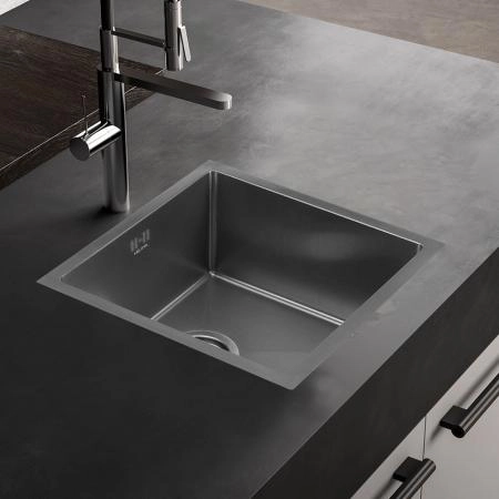 Мойка Melana ProfLine D4545H 45x45 1,2/220 сатин врезная квадратная