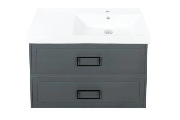 Тумба под раковину LA FENICE Cubo Grigio TWIN серый 90 FNC-01-CUB-G-90-2 серый матовый зелёный матовый