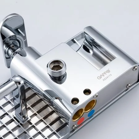 Гигиенический душ GAPPO G7295-10 со смесителем и полочкой, хром