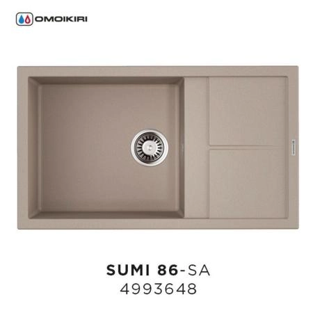 Кухонная мойка Omoikiri Sumi 86-SA 4993648, 860*500 Бежевый