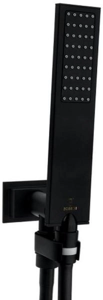 Душевая лейка Bossini Flat One B00270.073 черный матовый