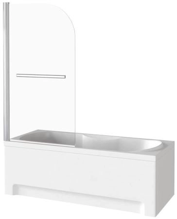 Шторка для ванны GOOD DOOR SCREEN H-HT-80-C-CH 5 мм 80 прозрачное