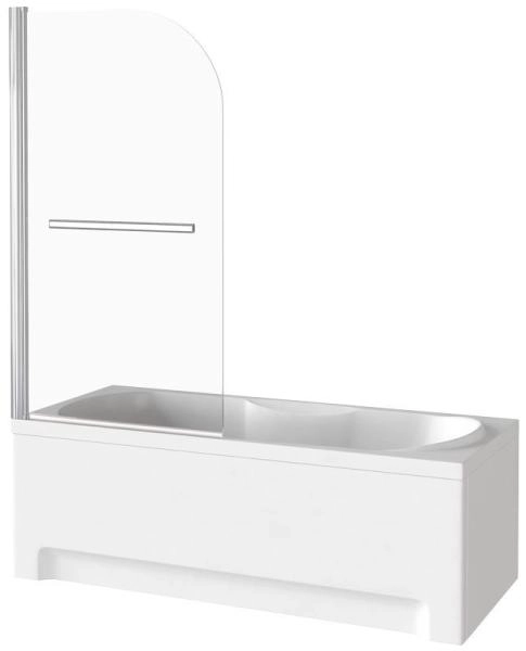 Шторка для ванны GOOD DOOR SCREEN H-HT-80-C-CH 5 мм 80 прозрачное