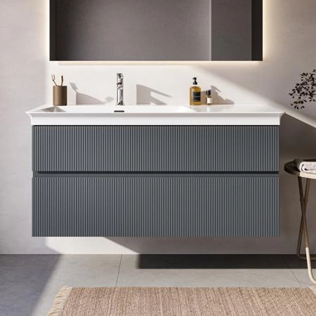 Ideal Standard Finesse Тумба с раковиной 120x50см, подвесная, SX, 2 ящика, 1 отв., цвет: пепельно-голубой матовый
