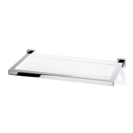Decor Walther Corner GLA30 Полочка стеклянная 30x16.5см, подвесной, цвет: хром