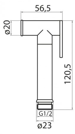Гигиенический душ CEZARES CZR-ID2-01 хром
