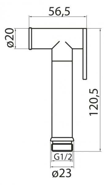 Гигиенический душ CEZARES CZR-ID2-01 хром