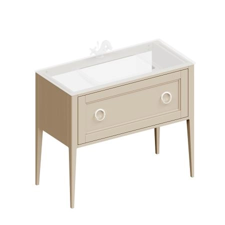 Тумба Kerama Marazzi PLAZA CLASSIC ПЛАЗА КЛАССИК PL.CN.100.1\CAP.M напольная 1 ящик 100, капучино матовый