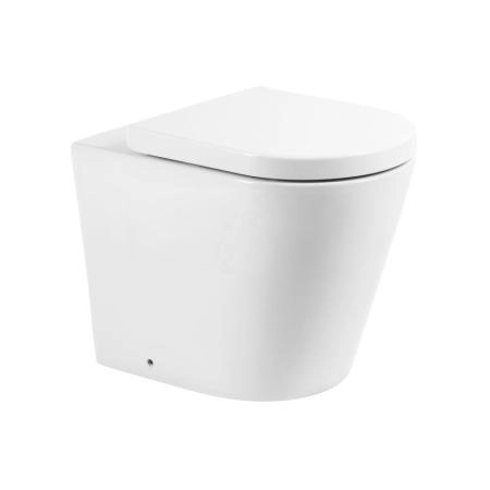 Унитаз безободковый Belbagno FLAY-R BB1003CBR приставной