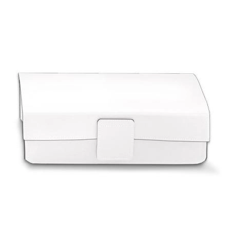 Decor Walther Nappa UTBD Коробка универсальная, с крышкой, натуральная кожа, цвет: белый