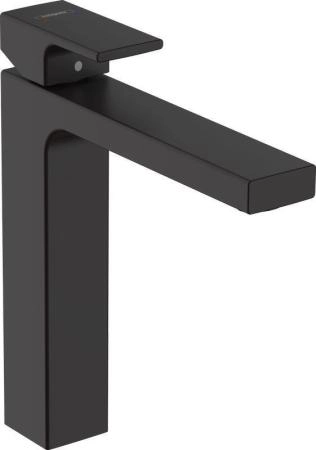 Hansgrohe 71562670 Vernis Shape Смеситель для раковины 190, со сливным гарнитуром, матовый черный