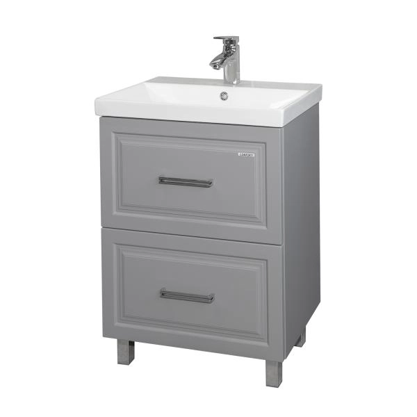 Тумба с раковиной Comforty Бросно-60Н2 00-00021588CFнапольная альпийский иней с раковиной CF19696BX-60