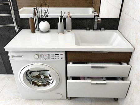 Раковина над стиральной машиной Madera Kamilla 120, правая