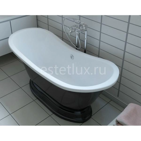 Ванна Эстет Бостон с литым подиумом 1800х740 иск. камень