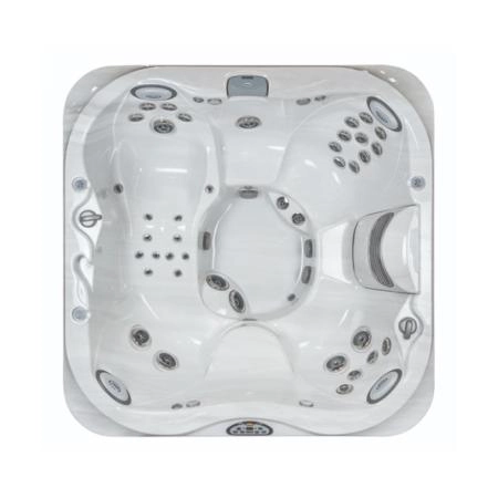 Jacuzzi J335 Минибассейн 214х214хh94см, отдельностоящий, гидро/аэромассаж, подсветка, стереосистема, CLEARRAY, MSFoam, нагреватель, с крышкой, отделка: platinum / smoked  ebony