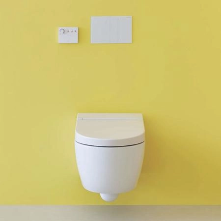 Catalano Cataclean Унитаз-биде подвесной 59x38 с крышкой, покрытие Cataglaze+, белый глянцевый (стар. артикул - 1VS59CCLC00) (состоит из 2-х коробок)
