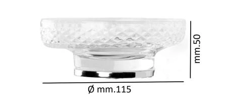 Мыльница Boheme настольная AURA Chrome 10251-CR