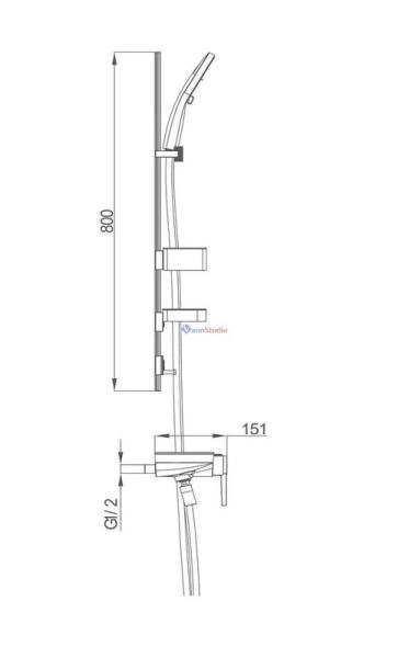 Смеситель Gappo G3296-20 белый для ванны