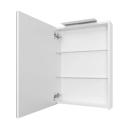Roca Oleta Зеркальный шкаф 50х70см, SX, c LED-светильником, цвет: белый