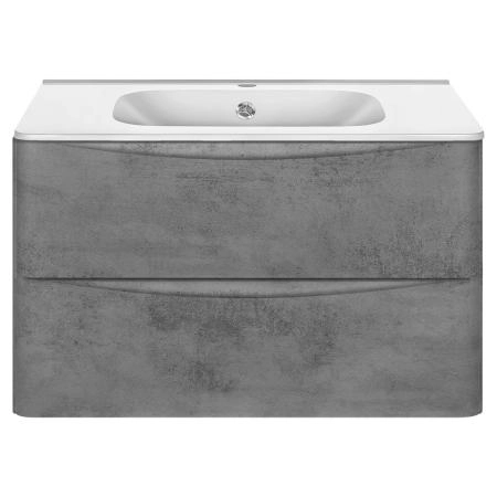 Тумба под раковину Vincea Paola 800 подвесная, 2 выкатных ящика soft close, Beton