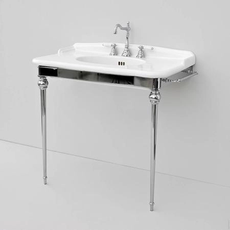 Artceram HERMITAGE Металлическая структура с раковиной 92х58см, на 3 отв., напольная, цвет: хром