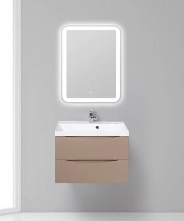 Тумба под раковину Belbagno MARINO Rovere Grigio подвесная 700x450x500 MARINO-700-2C-SO-RG-P