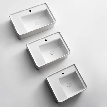 Simas Ratio Раковина чаша подвесная 75x46xh18 см, с 1 отв. для смесителя, без перелива, цвет: белый