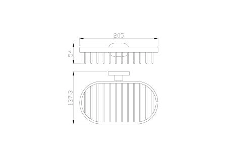 Мыльница с держателем WONZON & WOGHAND FIRST, Глянцевое золото (WW-8424-LG)