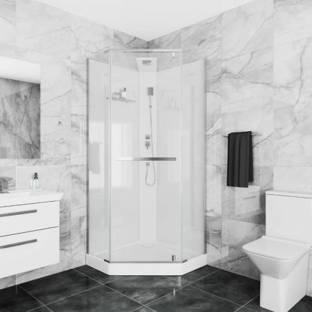 Душевая кабина СeruttiSPA ЧИКА (CHIKA) 901T (90x90x215-225)