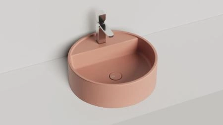 Раковина Salini ARMONIA TOP 02 S-Sense покраска RAL глянцевая 45x45 130116GF накладная без отв.смесителя