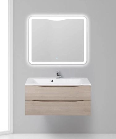 Тумба под раковину Belbagno MARINO Bianco Opaco подвесная 1000x445x500 MARINO-1000-2C-SO-BO-P