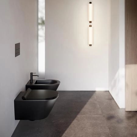 Catalano Zero Биде подвесное 55x35см, с 1 отв., цвет: черный матовый